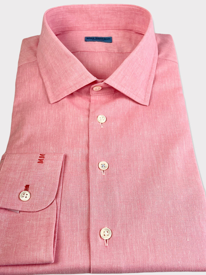 Light Pink Linen Cotton Shirt