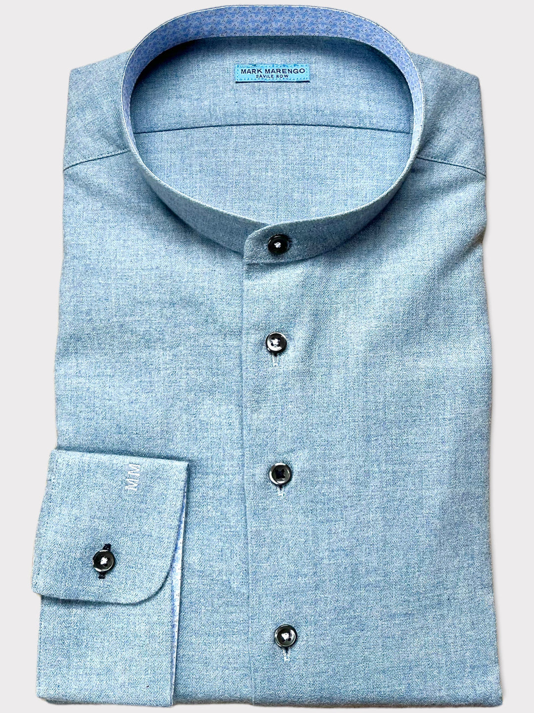 Chemise en flanelle bleu clair 