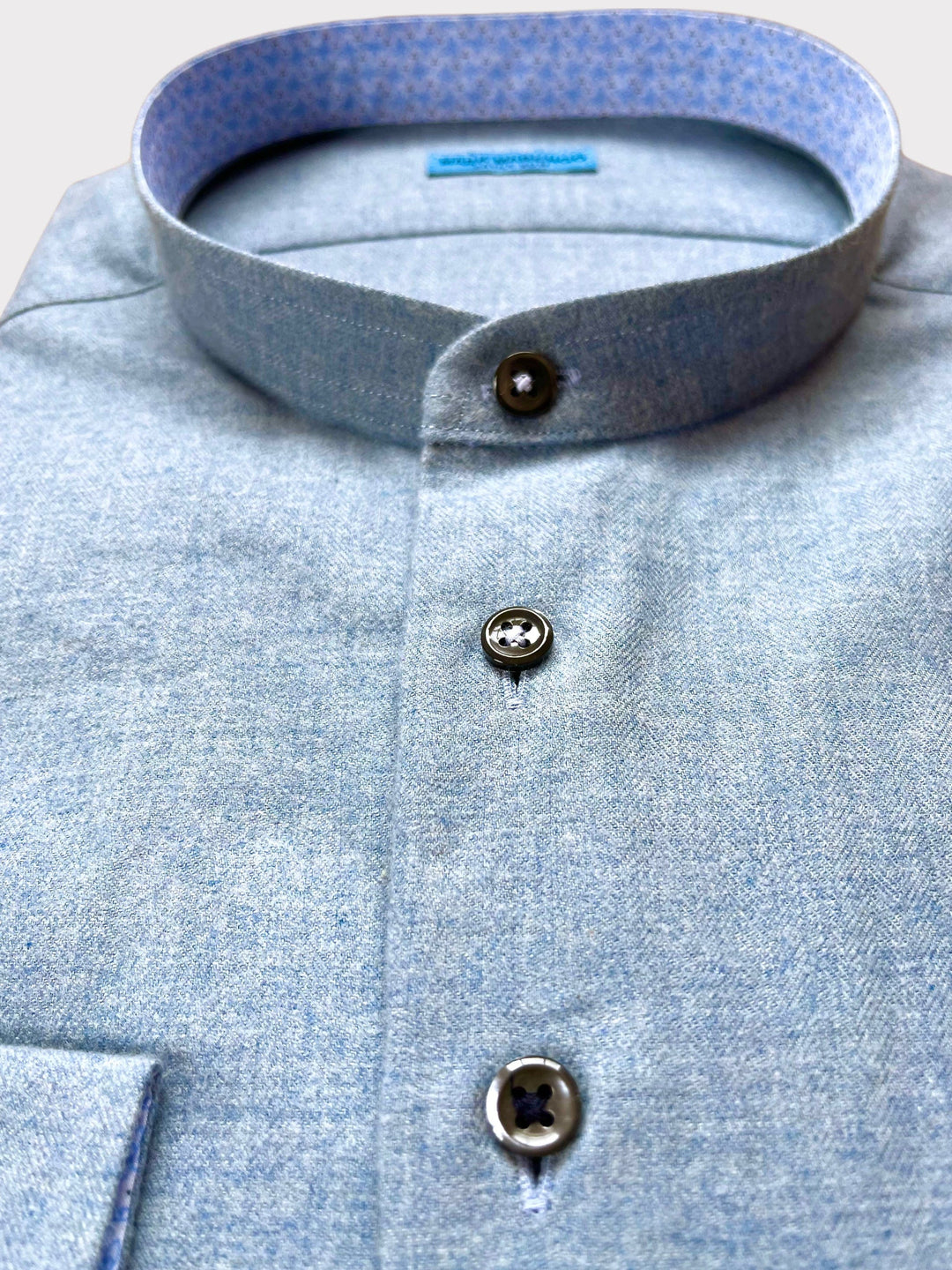 Chemise en flanelle bleu clair 