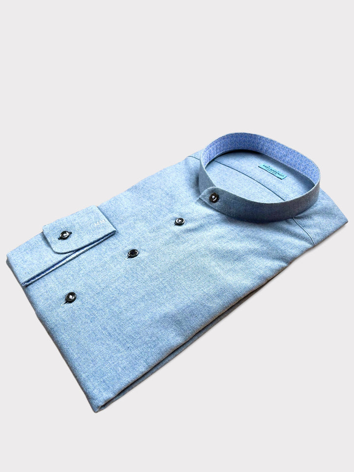 Chemise en flanelle bleu clair 