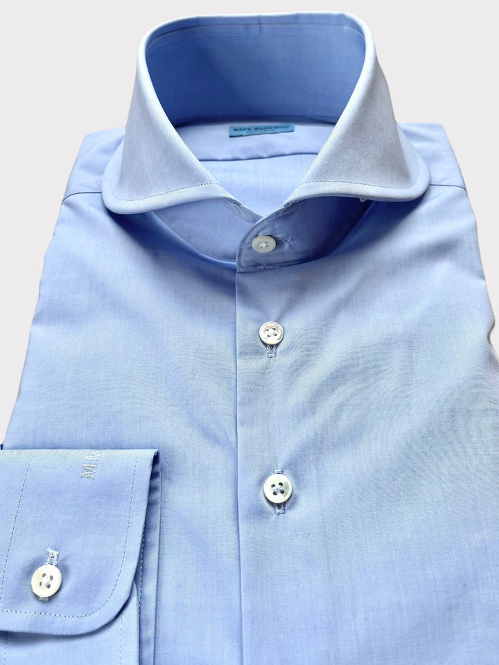 Light Blue Stretch Poplin Shirt