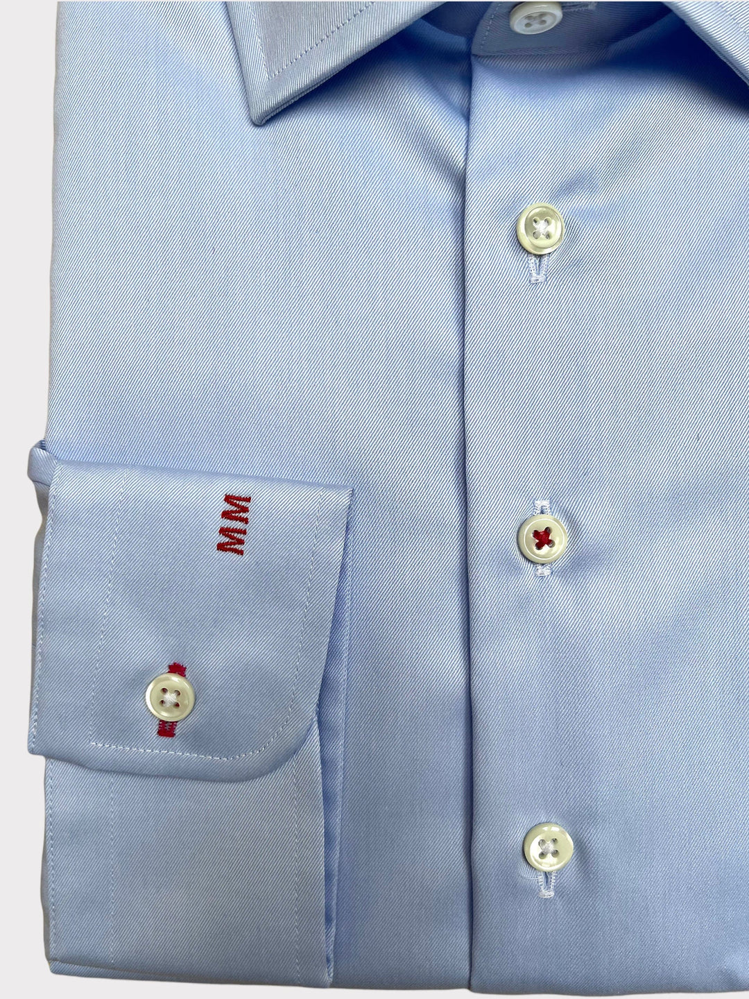 Light Blue Twill Travel Shirt