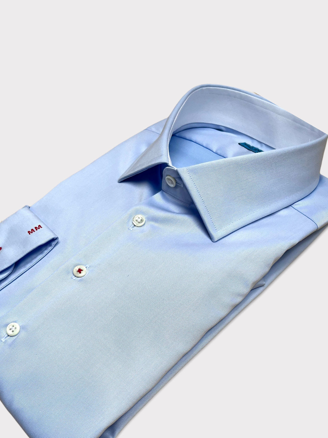 Light Blue Twill Travel Shirt