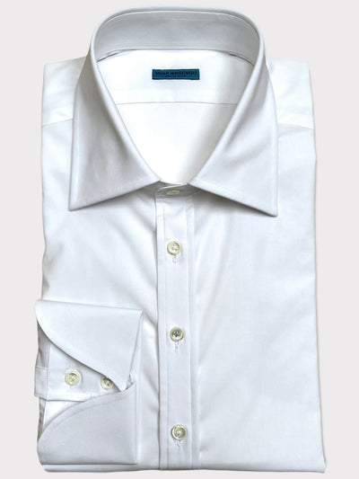 White Stretch Poplin Shirt