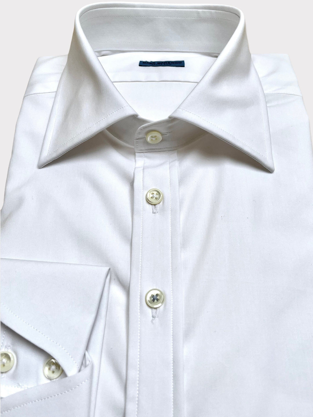 White Stretch Poplin Shirt