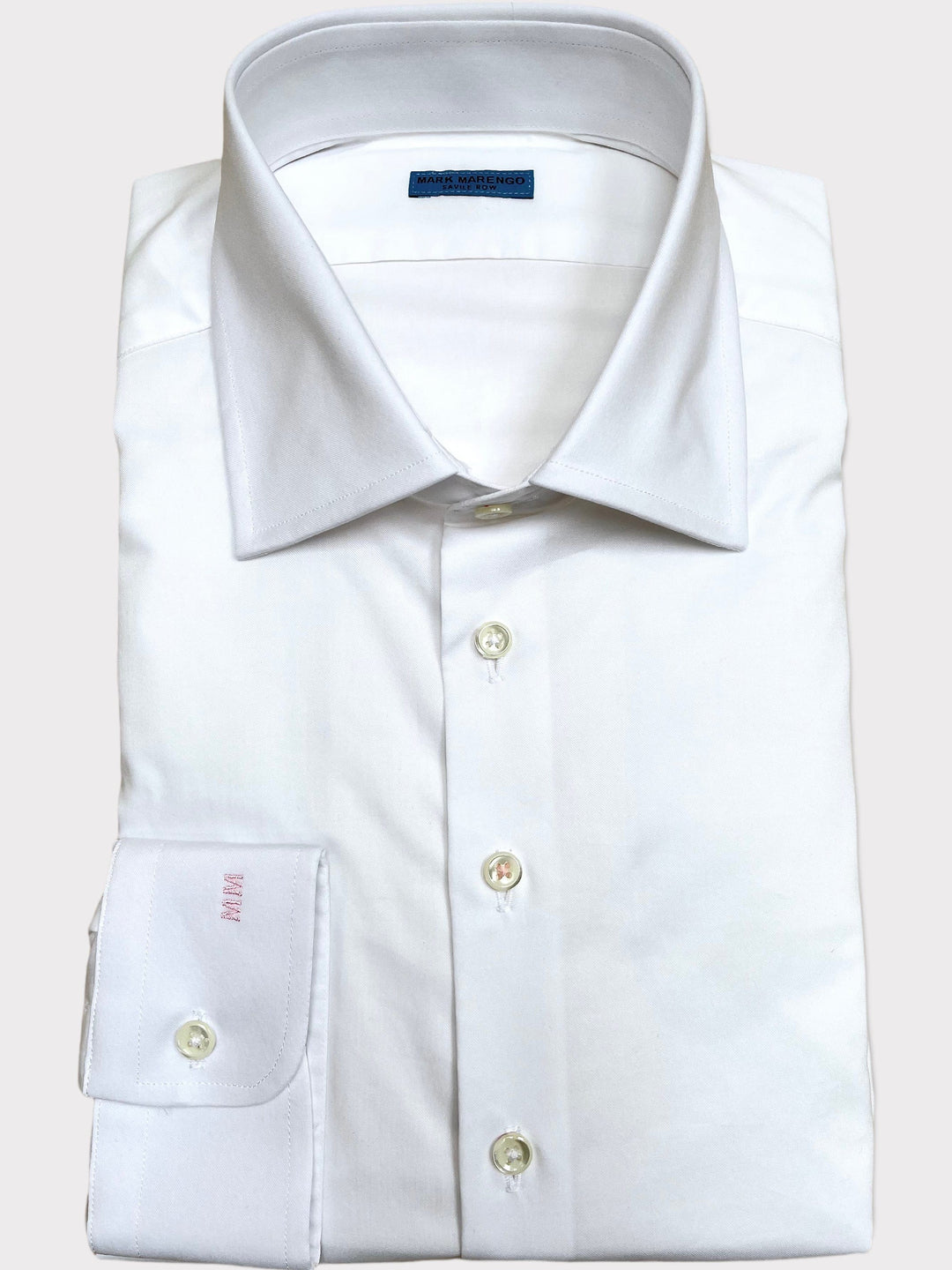 White Stretch Twill Shirt