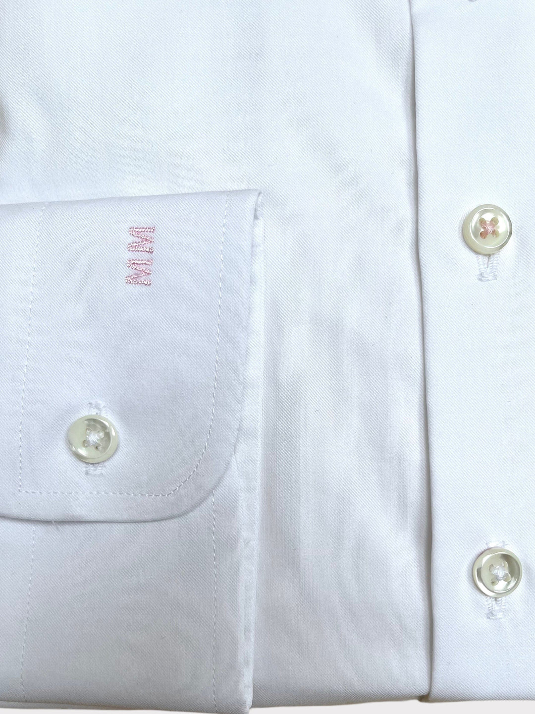 White Stretch Twill Shirt