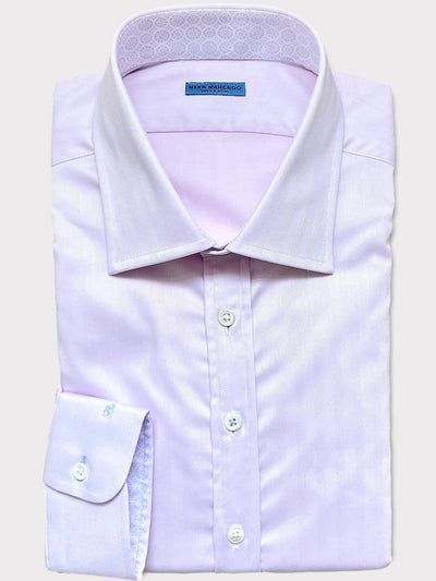 Light Pink Stretch Herringbone Shirt