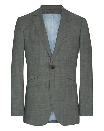 Grey Prince of Wales Suit - Mark marengo