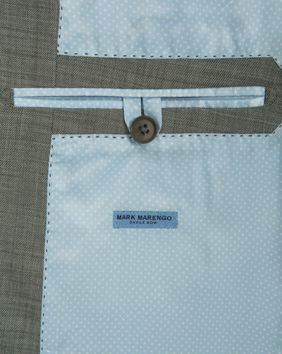 Light Grey Sharkskin Suit - Mark marengo