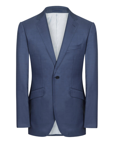 Blue Vivid Sharkskin Suit