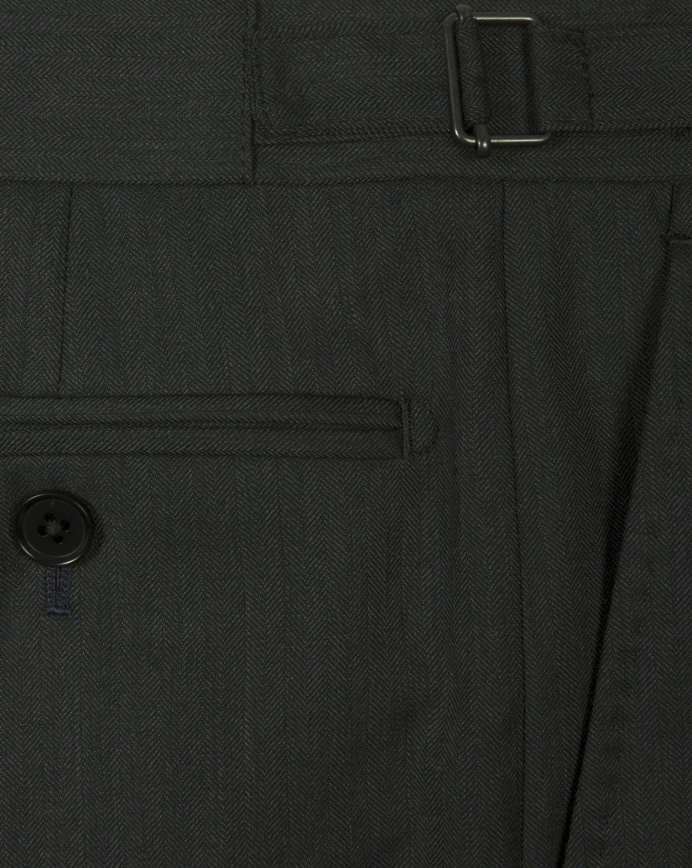 Charcoal Grey Herringbone Suit - Mark marengo
