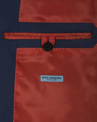 Royal Blue Plain Suit - Mark marengo