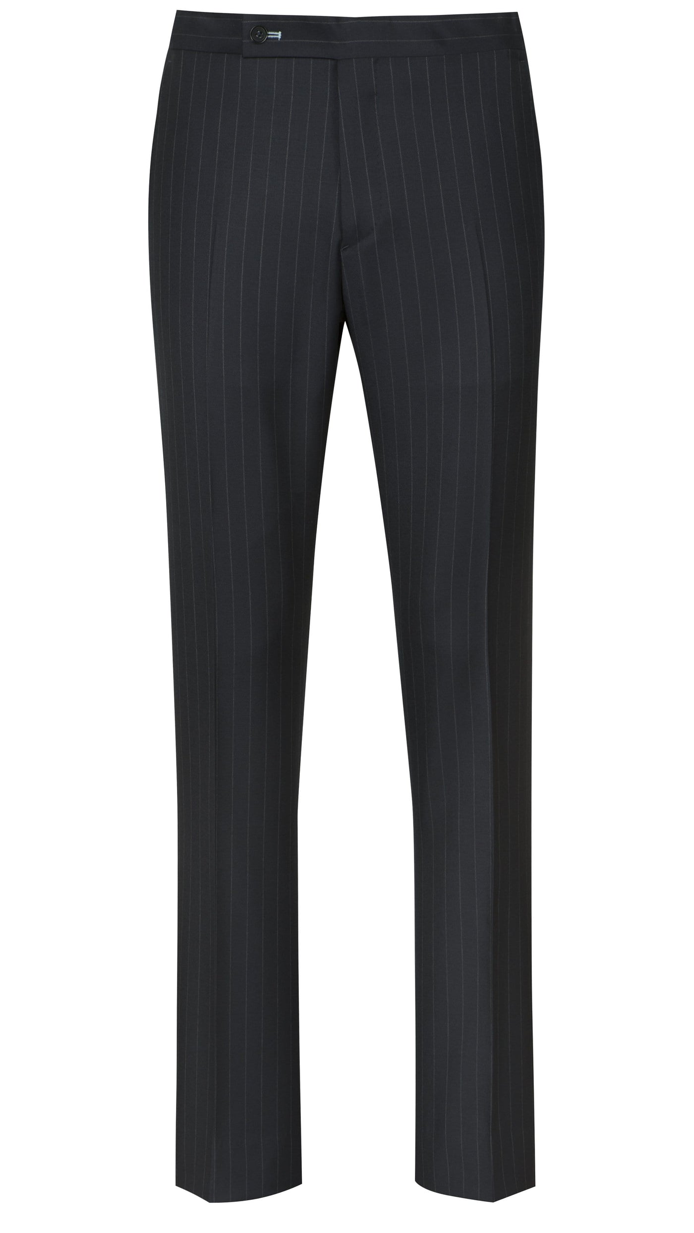 Navy Wide Pinstripe Suit - Mark marengo