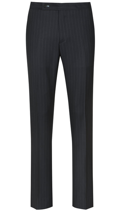Navy Wide Pinstripe Suit - Mark marengo