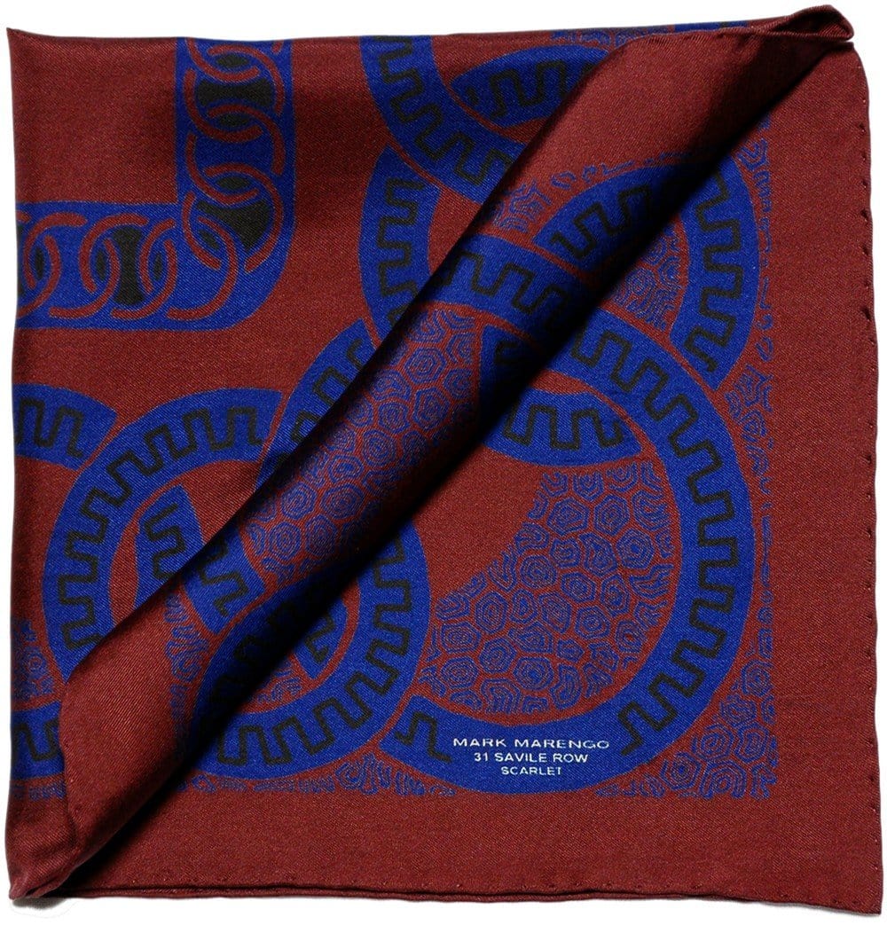 Wine Pocket Square - Romanesque